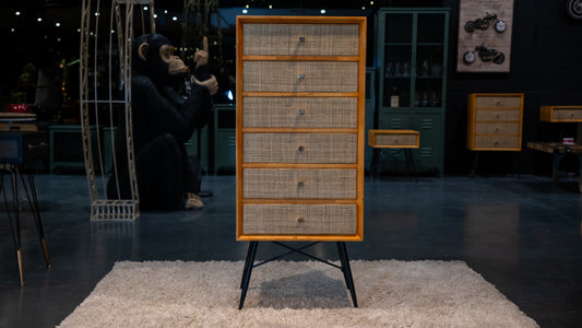 Tall Cabinet - Basket-Like Draw Covers