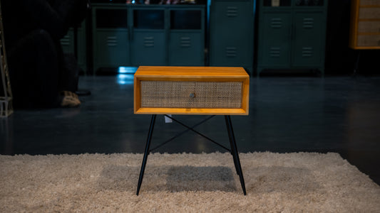 Bedside Cabinet - Basket-Like Draw Covers